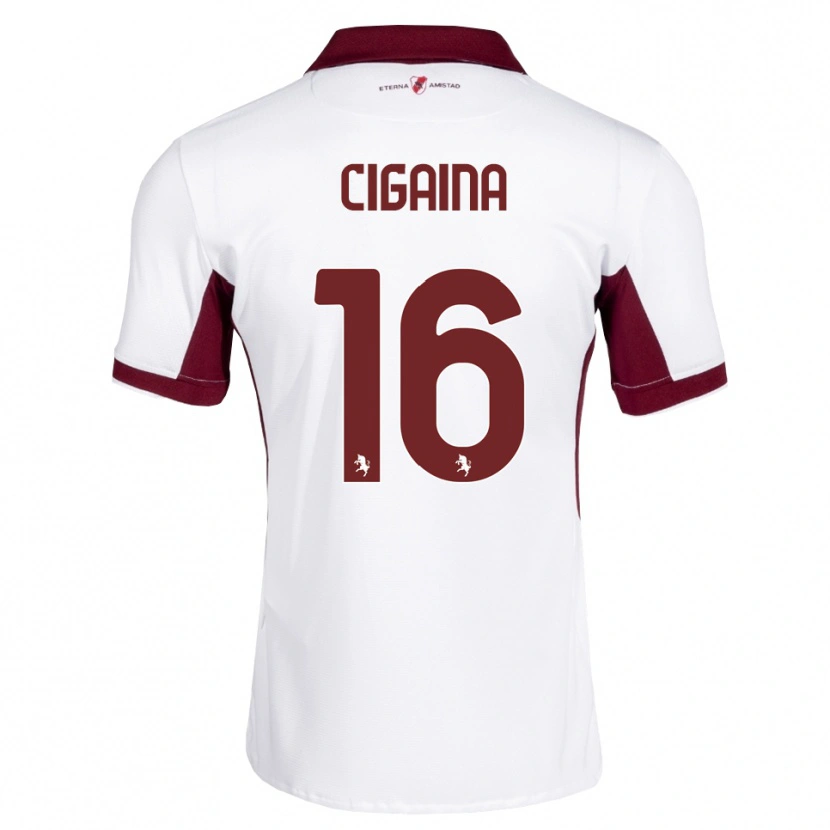 Danxen Män Filippo Cigaina #16 Burgundy Vit Röd Bortatröja Matchtröjor 2026/27 Tröjor T-Tröja