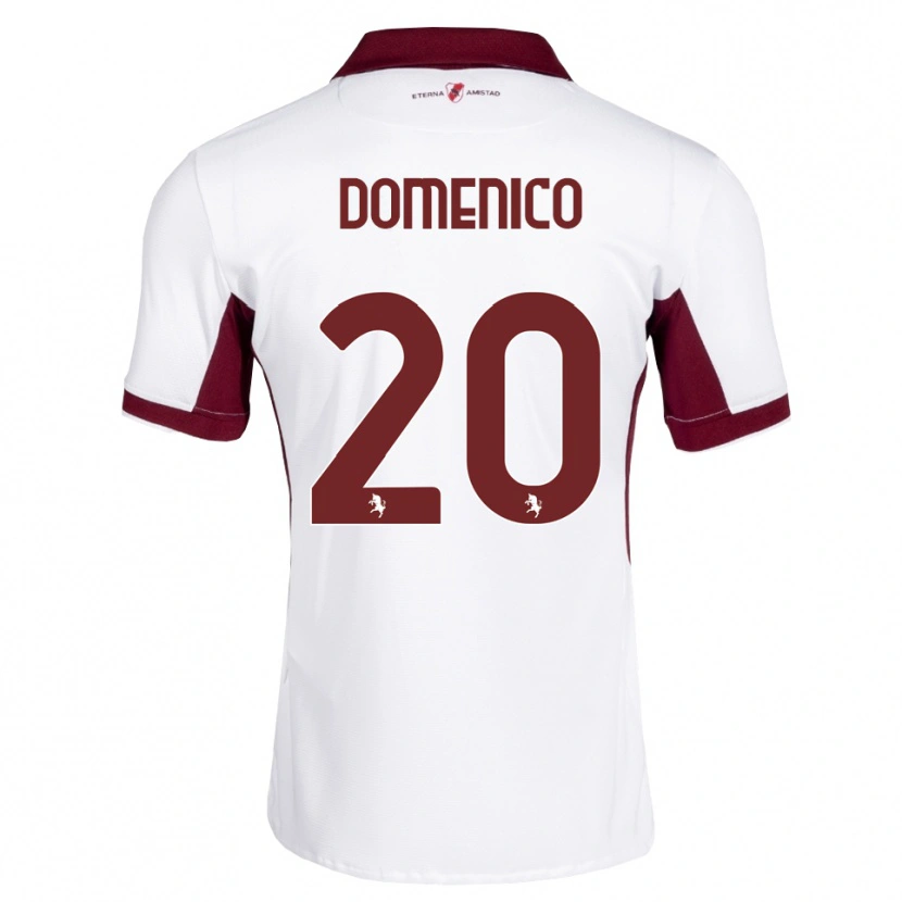 Danxen Män Domenico Gai #20 Burgundy Vit Röd Bortatröja Matchtröjor 2026/27 Tröjor T-Tröja