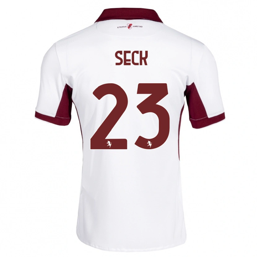 Danxen Män Demba Seck #23 Burgundy Vit Röd Bortatröja Matchtröjor 2026/27 Tröjor T-Tröja
