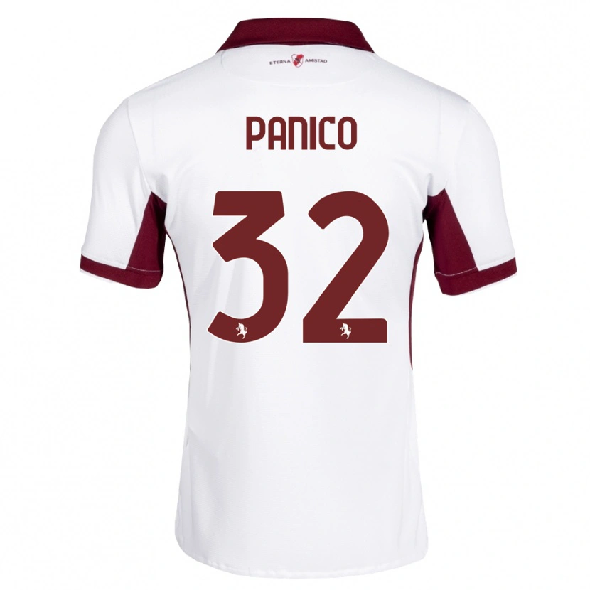 Danxen Män Patrizia Panico #32 Burgundy Vit Röd Bortatröja Matchtröjor 2026/27 Tröjor T-Tröja