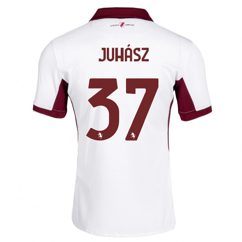 Danxen Män Martin Juhász #37 Burgundy Vit Röd Bortatröja Matchtröjor 2026/27 Tröjor T-Tröja