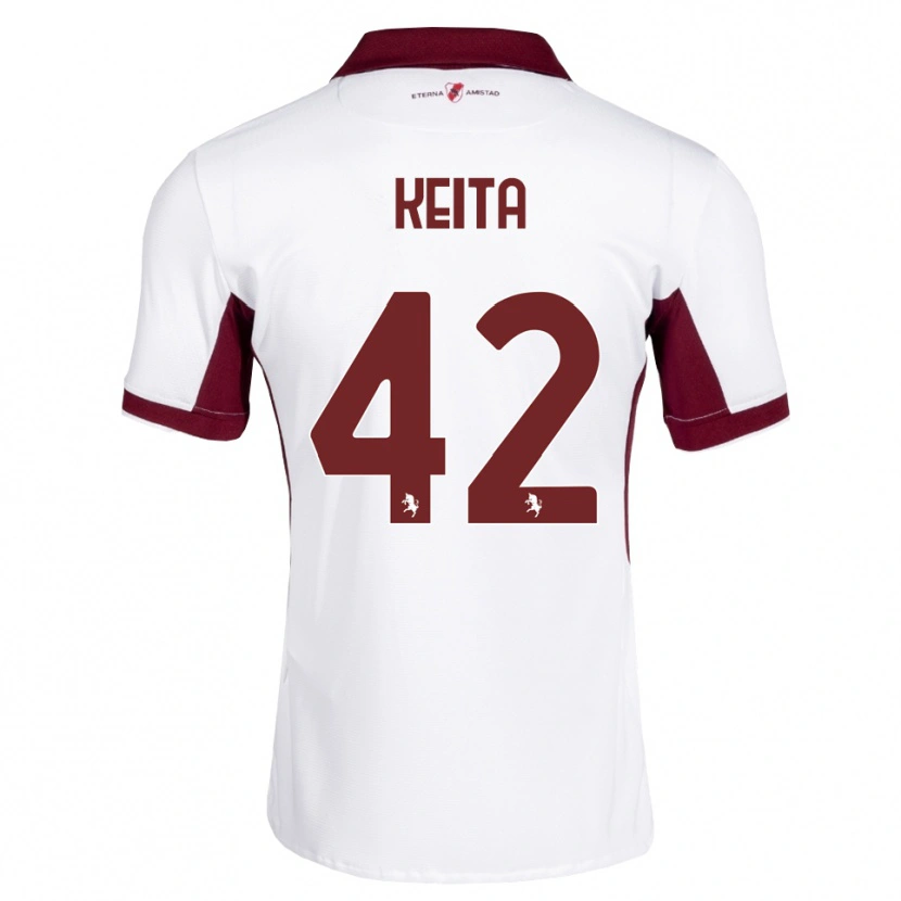 Danxen Män Karamoko Keita #42 Burgundy Vit Röd Bortatröja Matchtröjor 2026/27 Tröjor T-Tröja