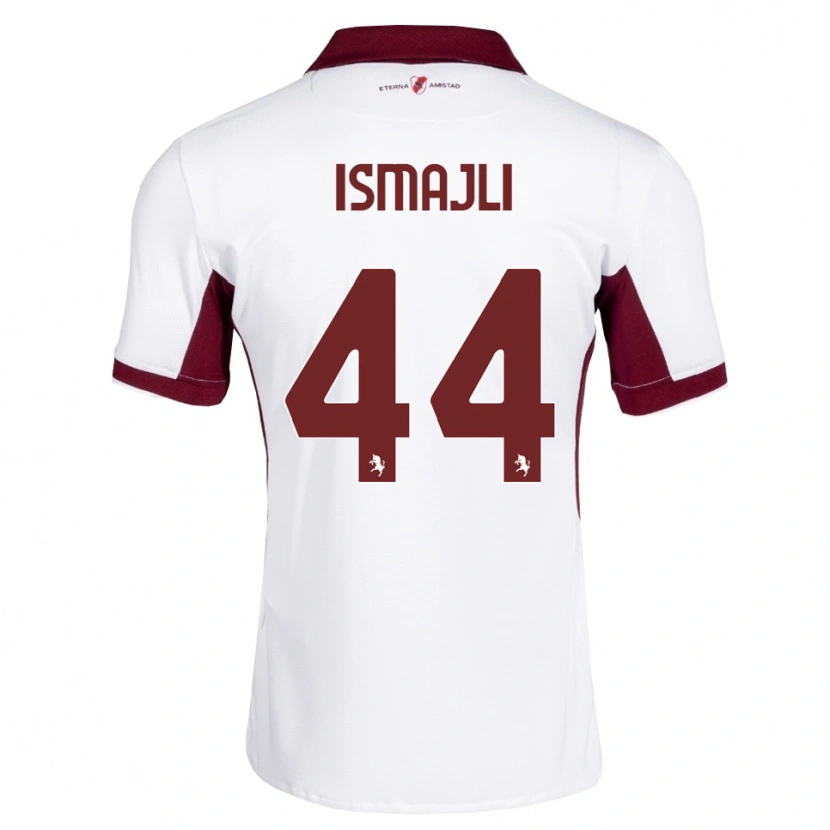 Danxen Män Ardian Ismajli #44 Burgundy Vit Röd Bortatröja Matchtröjor 2026/27 Tröjor T-Tröja