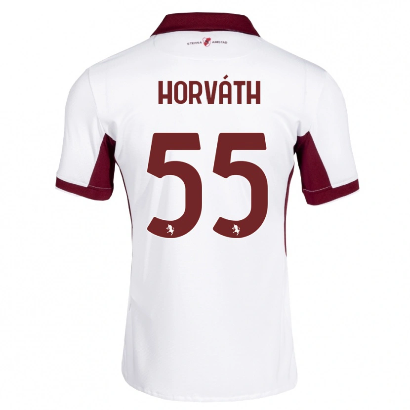 Danxen Män Krisztofer Horváth #55 Burgundy Vit Röd Bortatröja Matchtröjor 2026/27 Tröjor T-Tröja