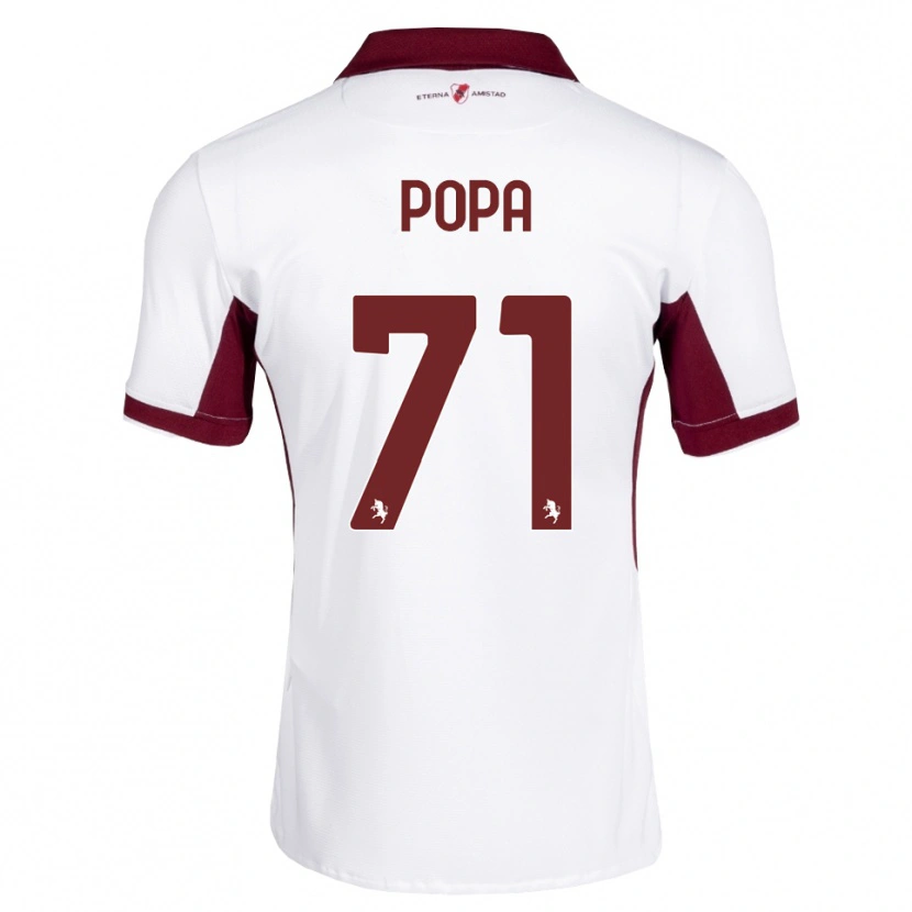 Danxen Män Mihai Popa #71 Burgundy Vit Röd Bortatröja Matchtröjor 2026/27 Tröjor T-Tröja