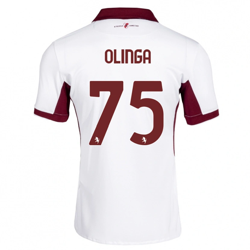 Danxen Män Kenny Liema Olinga #75 Burgundy Vit Röd Bortatröja Matchtröjor 2026/27 Tröjor T-Tröja