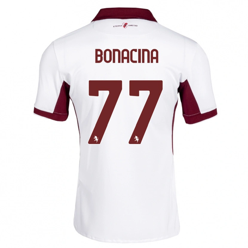 Danxen Män David Bonacina #77 Burgundy Vit Röd Bortatröja Matchtröjor 2026/27 Tröjor T-Tröja