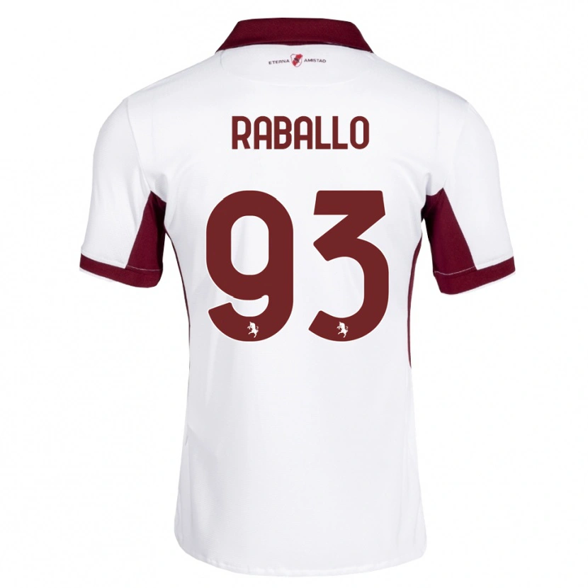 Danxen Män Alessio Raballo #93 Burgundy Vit Röd Bortatröja Matchtröjor 2026/27 Tröjor T-Tröja