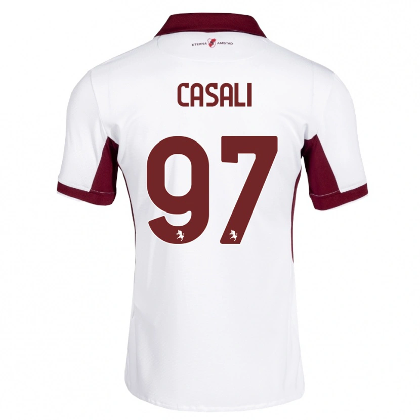 Danxen Män Michele Casali #97 Burgundy Vit Röd Bortatröja Matchtröjor 2026/27 Tröjor T-Tröja