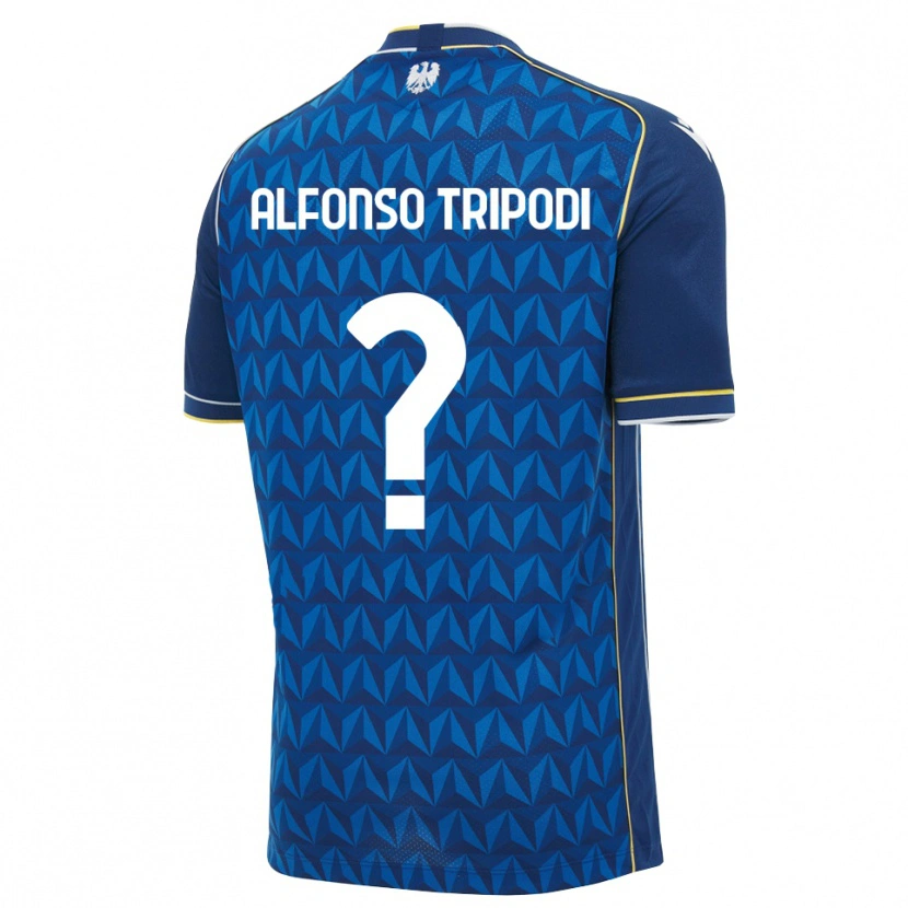 Danxen Män Leonardo Alfonso Tripodi #0 Kunglig Blå Vit Blå Bortatröja Matchtröjor 2026/27 Tröjor T-Tröja
