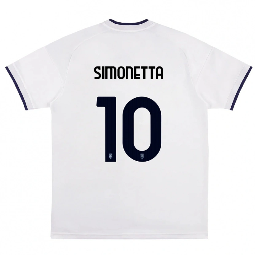 Danxen Män Jacopo Simonetta #10 Vit Röd Kunglig Blå Bortatröja Matchtröjor 2026/27 Tröjor T-Tröja