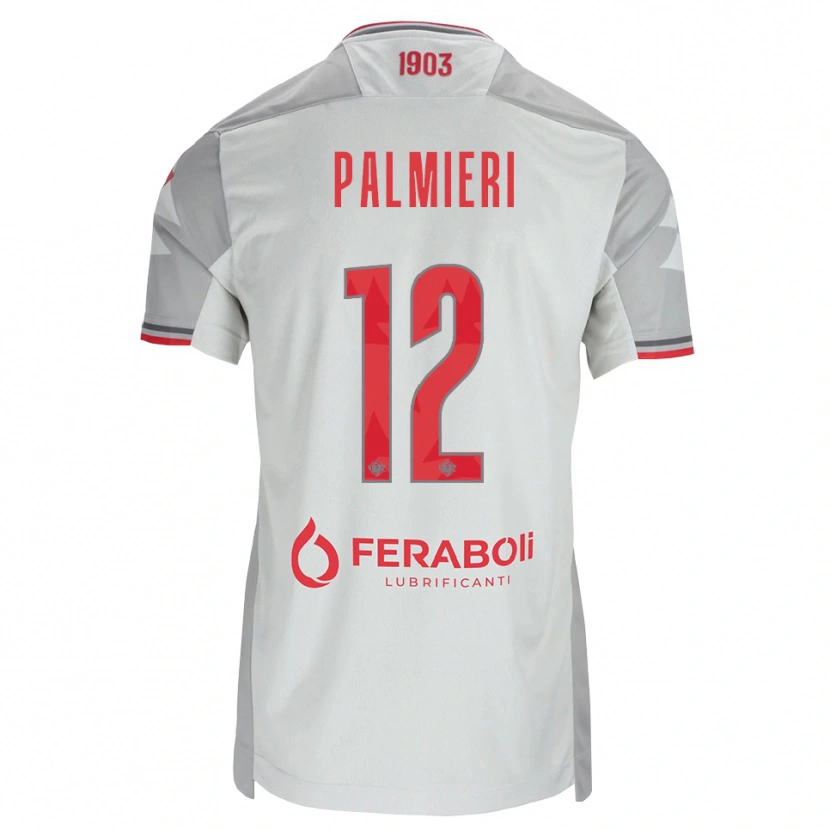 Danxen Män Cristian Palmieri #12 Grå Vit Röd Bortatröja Matchtröjor 2026/27 Tröjor T-Tröja