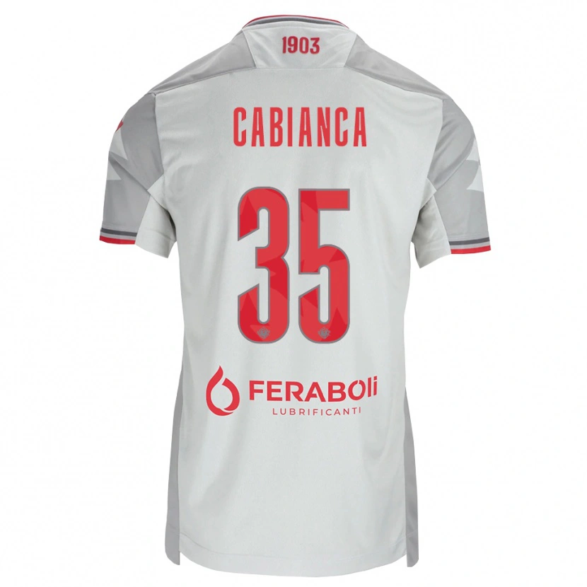 Danxen Män Eddy Cabianca #35 Grå Vit Röd Bortatröja Matchtröjor 2026/27 Tröjor T-Tröja