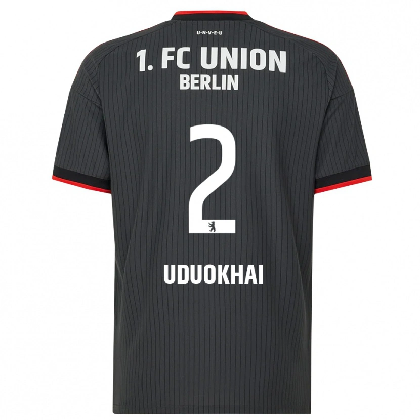 Danxen Män Felix Uduokhai #2 Svart Vit Röd Bortatröja Matchtröjor 2026/27 Tröjor T-Tröja