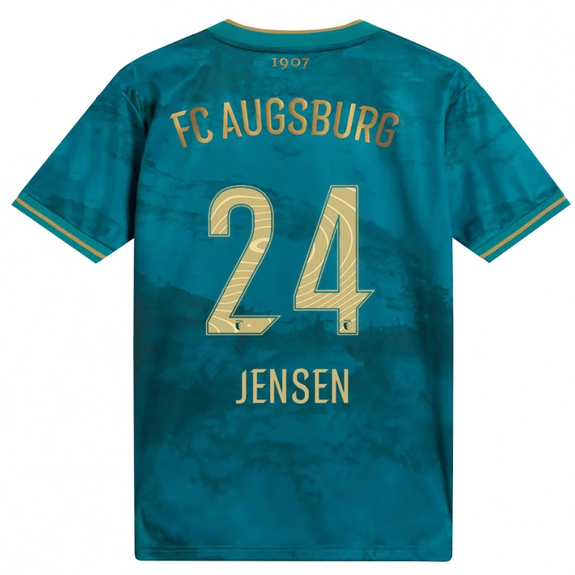 Danxen Män Fredrik Jensen #24 Grön Brun Bortatröja Matchtröjor 2026/27 Tröjor T-Tröja