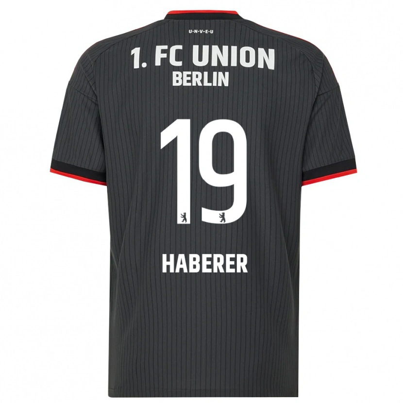 Danxen Män Janik Haberer #19 Svart Vit Röd Bortatröja Matchtröjor 2026/27 Tröjor T-Tröja