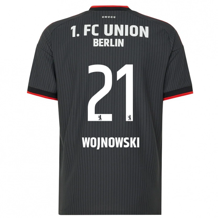 Danxen Män Wiktorian Wojnowski #21 Svart Vit Röd Bortatröja Matchtröjor 2026/27 Tröjor T-Tröja