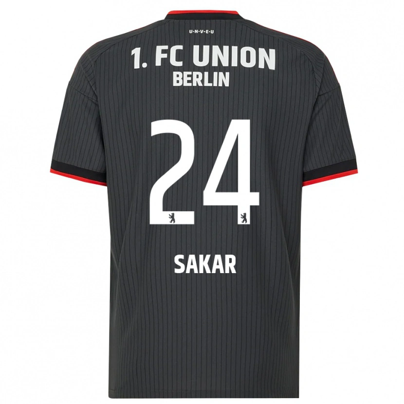 Danxen Män Fatma Sakar #24 Svart Vit Röd Bortatröja Matchtröjor 2026/27 Tröjor T-Tröja