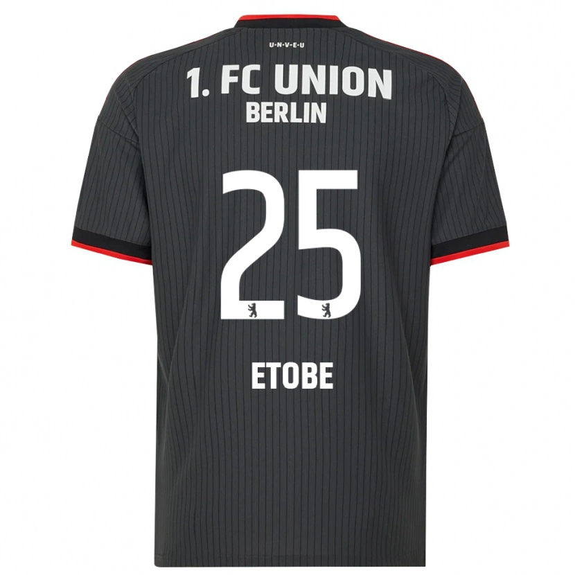 Danxen Män Michael Etobe #25 Svart Vit Röd Bortatröja Matchtröjor 2026/27 Tröjor T-Tröja