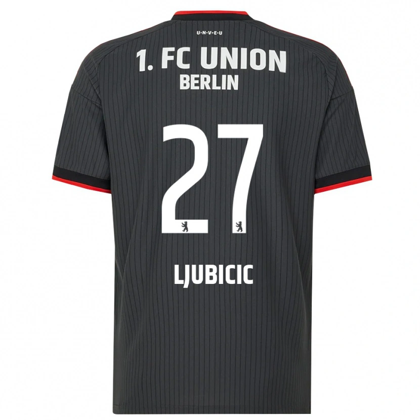 Danxen Män Marin Ljubicic #27 Svart Vit Röd Bortatröja Matchtröjor 2026/27 Tröjor T-Tröja