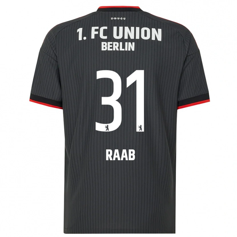 Danxen Män Matheo Raab #31 Svart Vit Röd Bortatröja Matchtröjor 2026/27 Tröjor T-Tröja