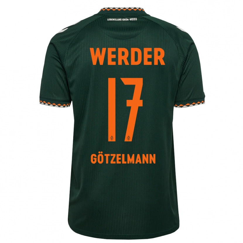 Danxen Män Patrick Götzelmann #17 Mörkgrön Orange Vit Bortatröja Matchtröjor 2026/27 Tröjor T-Tröja