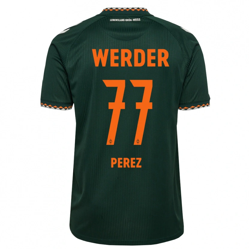 Danxen Män Catalina Pérez Jaramillo #77 Mörkgrön Orange Vit Bortatröja Matchtröjor 2026/27 Tröjor T-Tröja