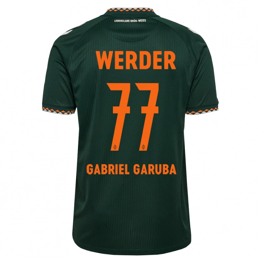 Danxen Män Najib Gabriel Garuba #77 Mörkgrön Orange Vit Bortatröja Matchtröjor 2026/27 Tröjor T-Tröja