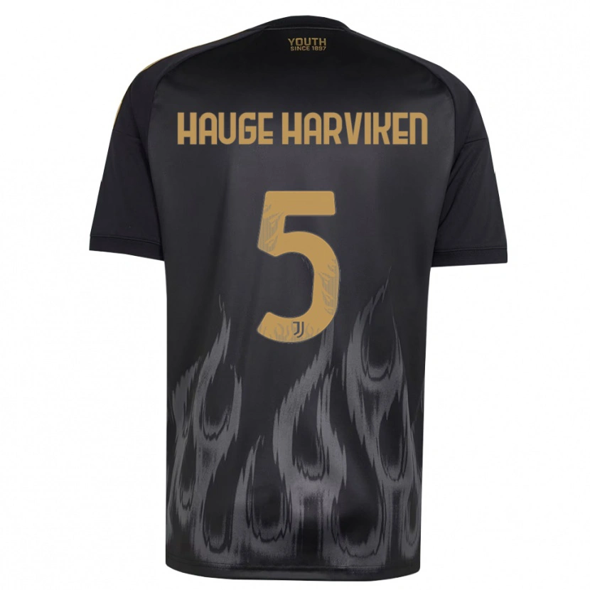Danxen Män Mathilde Hauge Harviken #5 Svart Brun Tredjesatsen Matchtröjor 2026/27 Tröjor T-Tröja