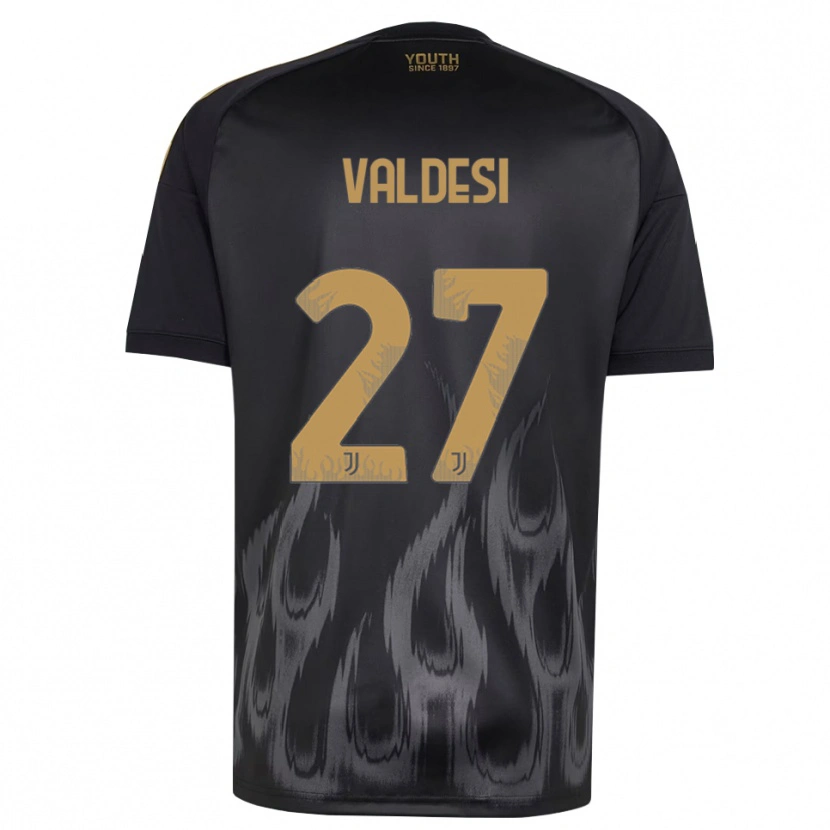 Danxen Män Andrea Valdesi #27 Svart Brun Tredjesatsen Matchtröjor 2026/27 Tröjor T-Tröja