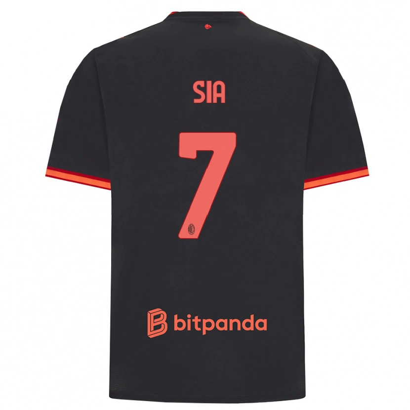 Danxen Män Diego Sia #7 Svart Röd Tredjesatsen Matchtröjor 2026/27 Tröjor T-Tröja