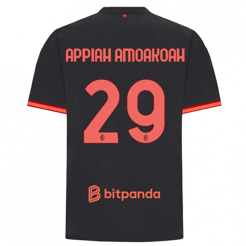 Danxen Män Karen Appiah Amoakoah #29 Svart Röd Tredjesatsen Matchtröjor 2026/27 Tröjor T-Tröja