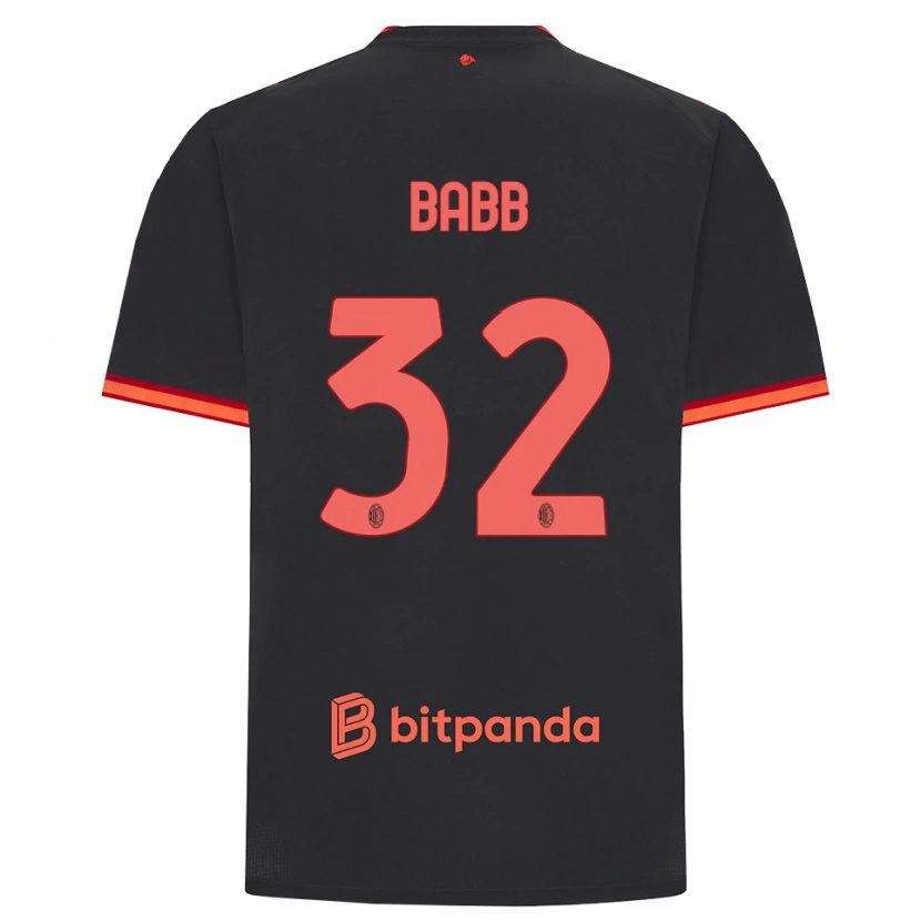 Danxen Män Selena Delia Babb #32 Svart Röd Tredjesatsen Matchtröjor 2026/27 Tröjor T-Tröja