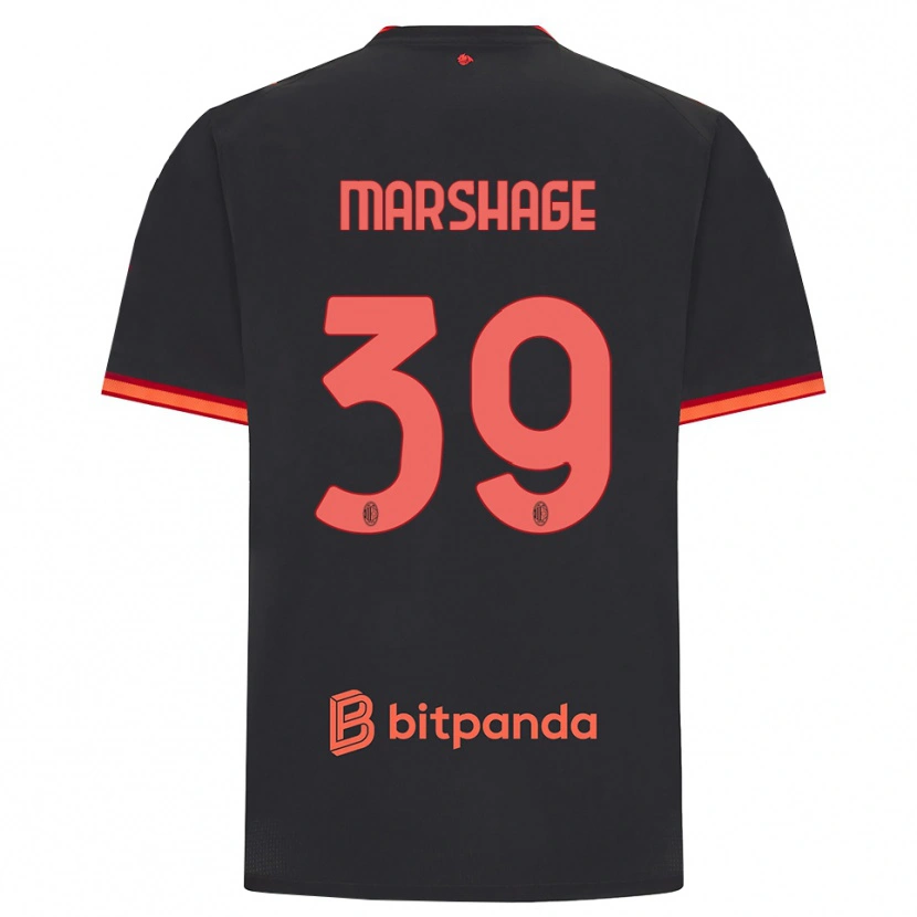 Danxen Män Wilgot Marshage #39 Svart Röd Tredjesatsen Matchtröjor 2026/27 Tröjor T-Tröja