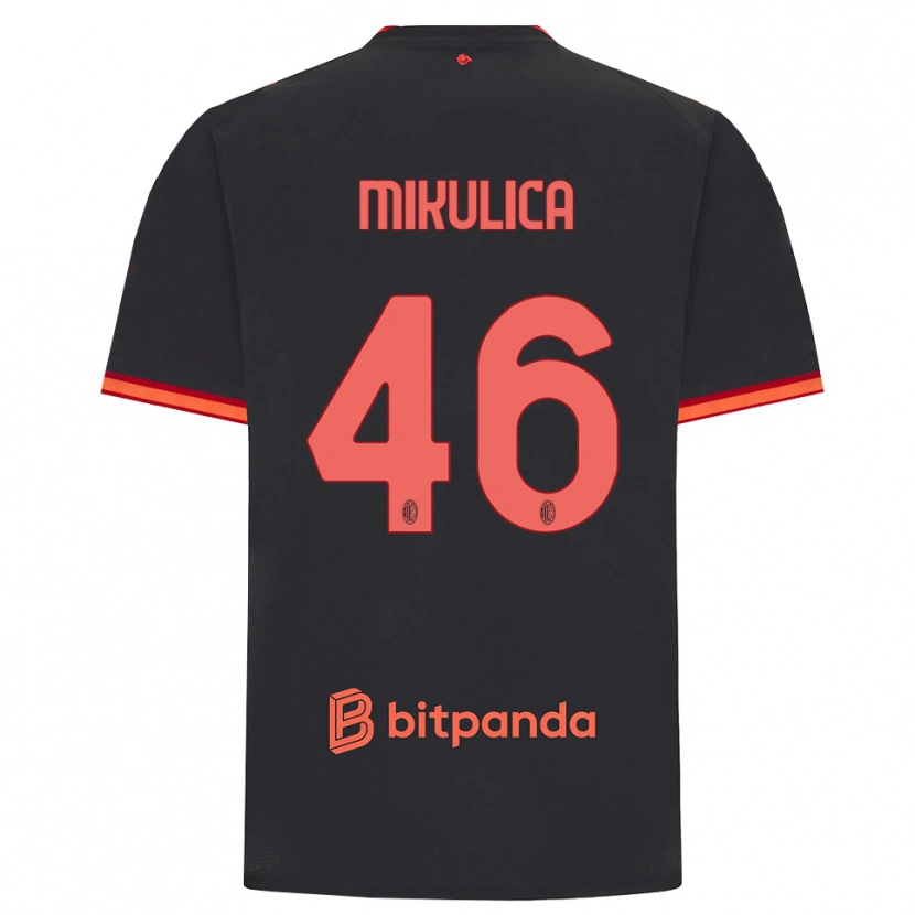Danxen Män Petra Mikulica #46 Svart Röd Tredjesatsen Matchtröjor 2026/27 Tröjor T-Tröja