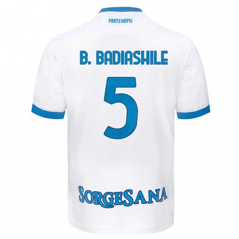 Danxen Kvinnor Benoît Badiashile #5 Vit Himmelblå Bortatröja Matchtröjor 2026/27 Tröjor T-Tröja