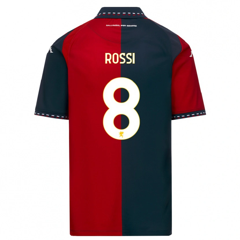 Danxen Kvinnor Gianluca Rossi #8 Röd Svart Vit Hemmatröja Matchtröjor 2026/27 Tröjor T-Tröja