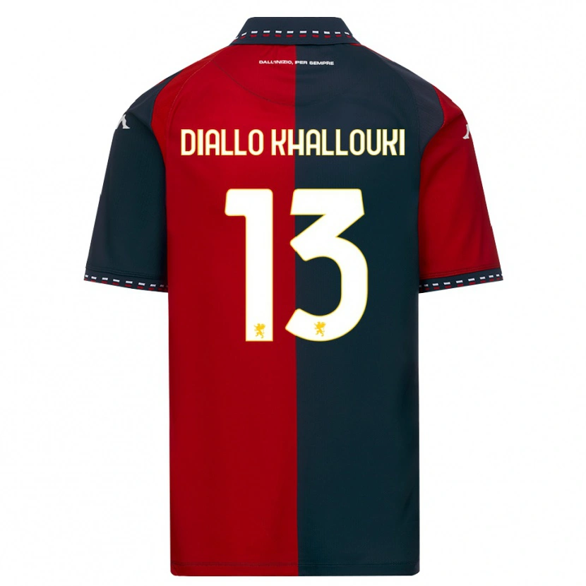 Danxen Kvinnor Siaka Diallo Khallouki #13 Röd Svart Vit Hemmatröja Matchtröjor 2026/27 Tröjor T-Tröja