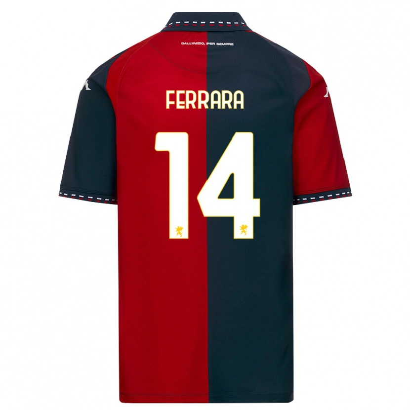 Danxen Kvinnor Anastasia Ferrara #14 Röd Svart Vit Hemmatröja Matchtröjor 2026/27 Tröjor T-Tröja