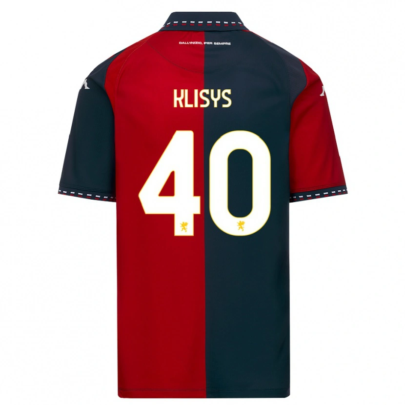 Danxen Kvinnor Lukas Klišys #40 Röd Svart Vit Hemmatröja Matchtröjor 2026/27 Tröjor T-Tröja