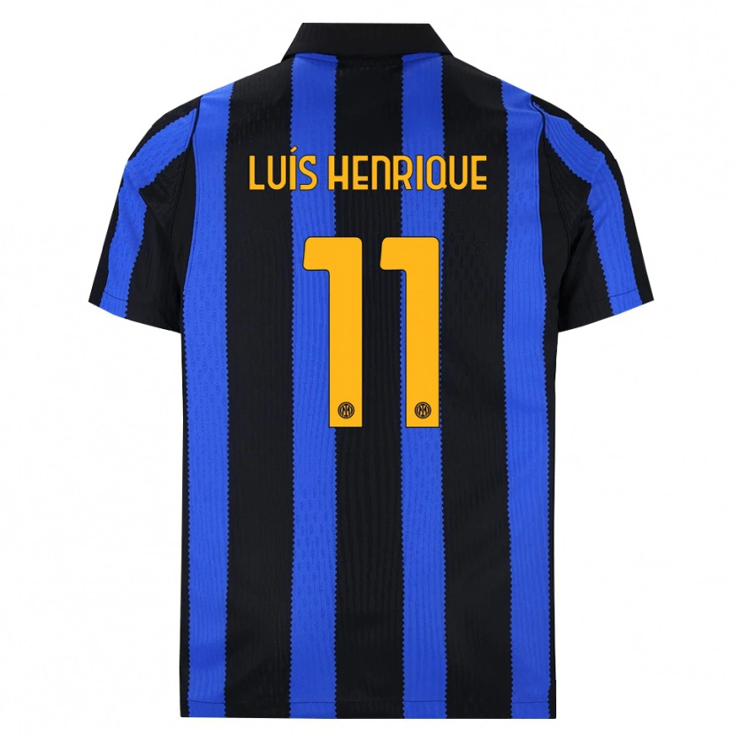 Danxen Kvinnor Luis Henrique #11 Svart Blå Gul Hemmatröja Matchtröjor 2026/27 Tröjor T-Tröja