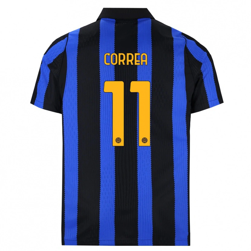 Danxen Kvinnor Joaquin Correa #11 Svart Blå Gul Hemmatröja Matchtröjor 2026/27 Tröjor T-Tröja