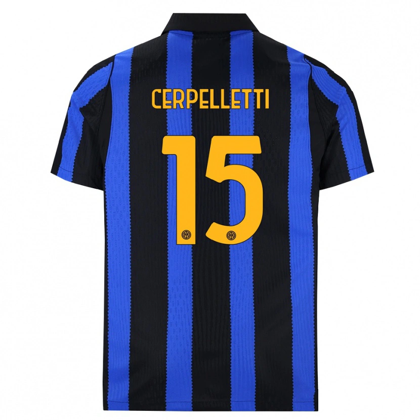 Danxen Kvinnor Filippo Cerpelletti #15 Svart Blå Gul Hemmatröja Matchtröjor 2026/27 Tröjor T-Tröja