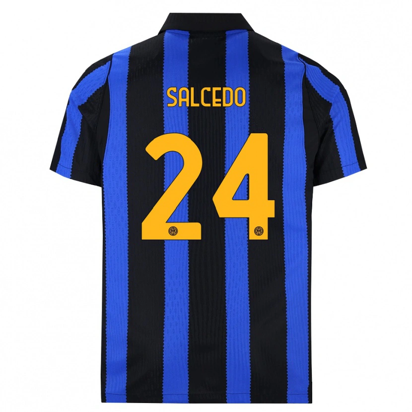 Danxen Kvinnor Eddie Salcedo #24 Svart Blå Gul Hemmatröja Matchtröjor 2026/27 Tröjor T-Tröja