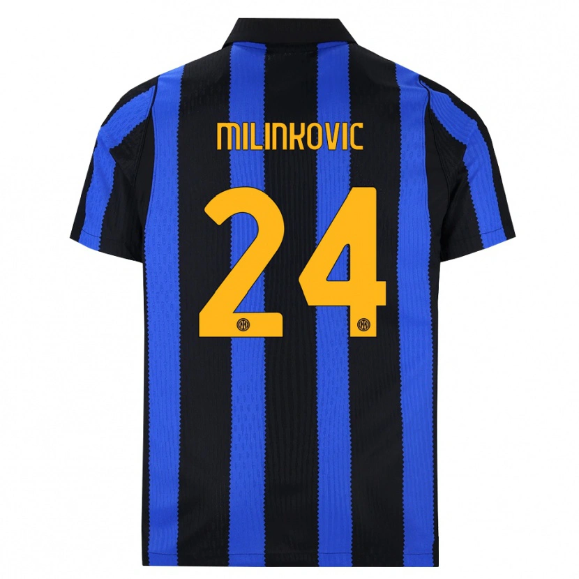 Danxen Kvinnor Marija Milinković #24 Svart Blå Gul Hemmatröja Matchtröjor 2026/27 Tröjor T-Tröja
