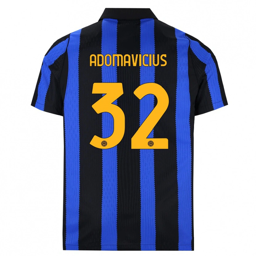 Danxen Kvinnor Henrikas Adomavičius #32 Svart Blå Gul Hemmatröja Matchtröjor 2026/27 Tröjor T-Tröja