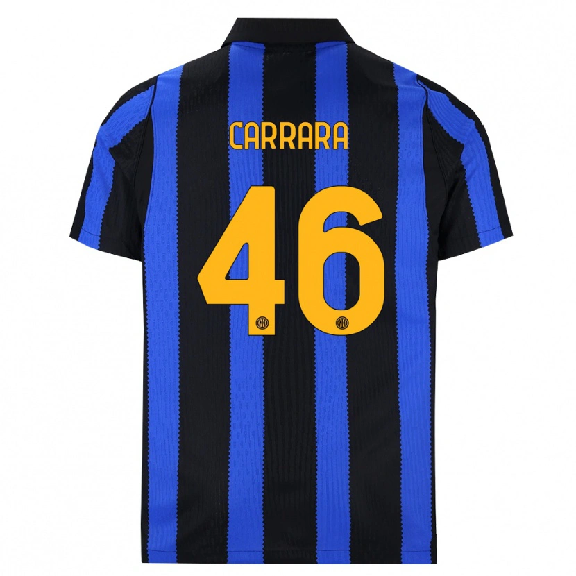 Danxen Kvinnor Cristian Carrara #46 Svart Blå Gul Hemmatröja Matchtröjor 2026/27 Tröjor T-Tröja