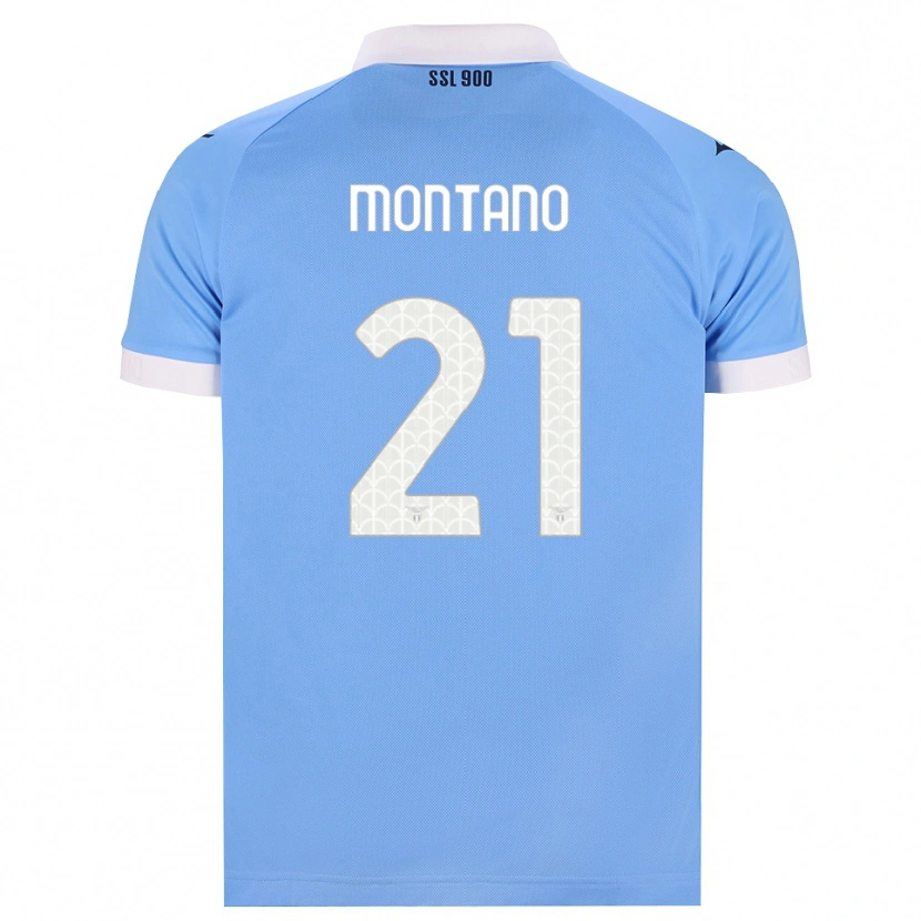 Danxen Kvinnor Tommaso Montano #21 Himmelblå Svart Vit Hemmatröja Matchtröjor 2026/27 Tröjor T-Tröja