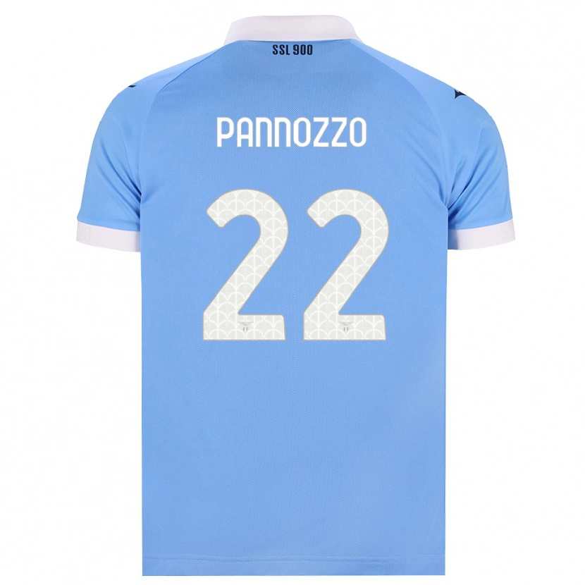 Danxen Kvinnor Nicolò Pannozzo #22 Himmelblå Svart Vit Hemmatröja Matchtröjor 2026/27 Tröjor T-Tröja