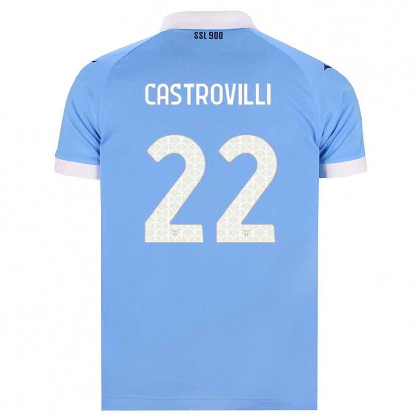 Danxen Kvinnor Gaetano Castrovilli #22 Himmelblå Svart Vit Hemmatröja Matchtröjor 2026/27 Tröjor T-Tröja